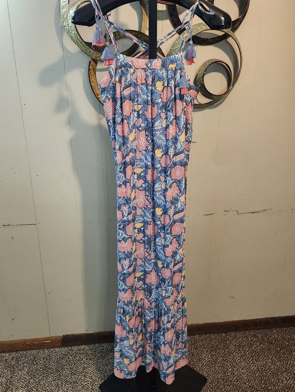LOFT Floral Print Maxi Sundress